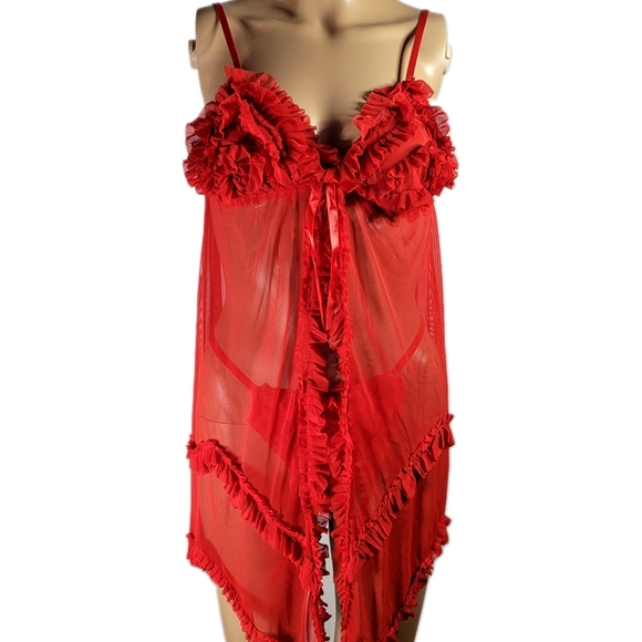 Babydoll lingerie sexy women size M Color Red, Buy 2, get the third one free - Picture 2 of 5